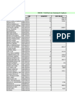 Profit and Loss Summary For Equity