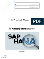 HANA Life Cycle Management