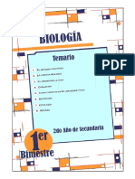 Biología - I Bimestre - 2º Año Secundaria - 2022 PDF