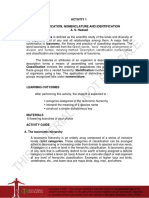 Activity 1-Classification, Nomenclature, and Identification