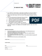 Summary Table For Time and Money - Blank Template With Cover Page