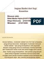 9.pembagian Hadist Dari Segi Kuantitas