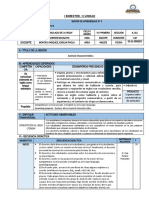 SESION DE APRENDIZAJE 3-UNIDAD 2 Primero