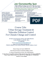 12 - 05 - 2023 - Urban Sewage Treatment & Vehicular Pollution Control - For Climate Change and Control