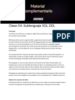 Clase 04 - Sublenguaje SQL DDL