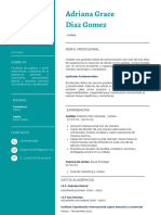 Currículum Corporativo Minimalista Azul Marino PDF