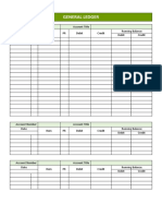 General Ledger Template