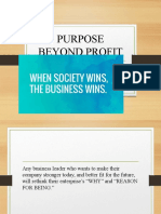 Purpose Beyond Profit