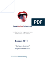 044 The Secrets of The English Pronunciation PDF