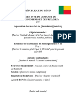 9 Demande de Renseignements Et de Prix Pour La Passation Des Marches de Fournitures Et de Services Version Mai 2022 Armp 1