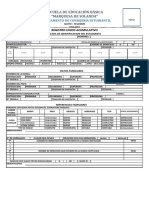 Registro Acumulativo General en Excel MARQUESA 2021-22