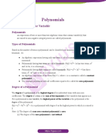 Polynomials Class 9 Notes PDF