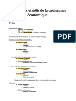 Cours Complet - Sources Et Défis de La Croissance Économique. Chapitre 1 SES Terminale