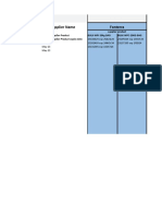 Manufacturing Recipe Excel File