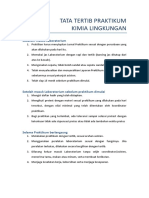 Tata Tertib Praktikum Kimia Lingkungan 2