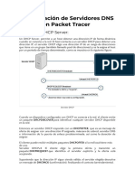 Configuración de Servidores DNS y DHCP en Packet Tracer