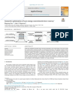 Geometric Optimisation of Wave Energy Conversion Devices 2021 Applied Ener