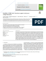 Durability of PEM Water Electrolyzer Against Wind Power Voltage Fluctuation