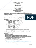 Appendix D - Sample Pre-Design Agenda