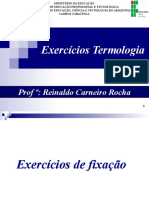 AULA 1 - 2-3 Exercício Calorimetria