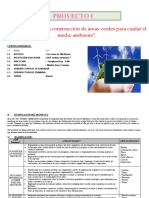 Proyecto Participamos en La Construcción de Áreas Verdes para Cuidar El Medio Ambiente