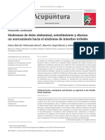 Síndromes de Dolor Abdominal, Estreñimiento y Diarrea: Un Acercamiento Hacia El Síndrome de Intestino Irritable. D. Valenzuela. Mauricio Angel.