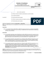 2022 Schedule B (Form 990) FTC