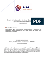 Etude de La Durabilité de Pièces Thermoplastiques. Application Au Polyoxyméthylène