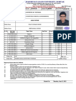 Name of Student Aman Singh: Exam Center Code/ Exam Center Name Class No Registration No Student No 188390 Exam Roll No