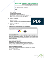 Hoja Seguridad Lejía 5% Daryza