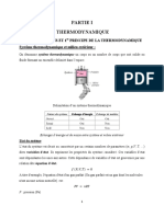 Partie I Thermodynamique