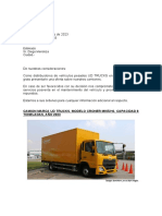 Cotizacion Camion UD TRUCKS PKE210