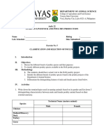 AnSc 22 Lab Report 5 Classification of Poultry