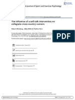 The Influence of A Self Talk Intervention On Collegiate Cross Country Runners