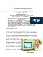 DESENVOLVIMENTO DE APLICAÇÕES PARA WEB - HISTÓRICO DESENVOLVIMENTO WEB - Fábio Paiva e Rachel Maia