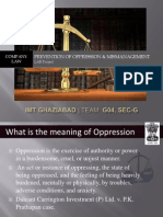 Prevention of Oppression &amp Mismanagement