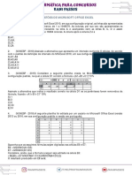 01 - Questões MS Excel