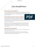 Ensaio Acadêmico - Trilhante