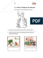 Ficha de Trabajo #4 Conocemos A Santa Joaquina de Vedruna