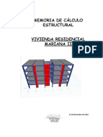 Memoria de Cálculo Estructural Residencial Mariana 2 - Punta Negra