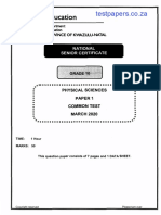 PHY-P1-March-Qp & Memo-2020-Gr10