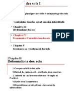 Chapitre 4 Tassements Et Consolidation Des Sols F