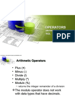 Arithmetic Operators - SQL