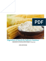 Digestion of Starch by Salivary Amylase