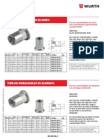 Ficha Tecnica Tuerca Remachable Acero A2k 4 MM