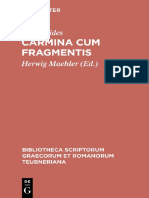 (Bibliotheca Scriptorum Graecorum Et Romanorum Teubneriana) Bacchylides - H. Maehler (Ed.) - Carmina Cum Fragmentis-K.G. Saur (2003)