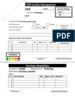 Facility Management Job Card