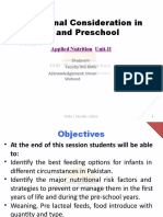 Unit 2 Nutritional Consideration in Infancy and Preschool Years, Insta - Husain.z.kmu