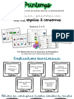 É 2.4 Printemps. Grammaire - Lettres, Voyelles, Consonnes, Accents