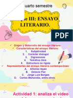 Bloque III. Ensayo Literario